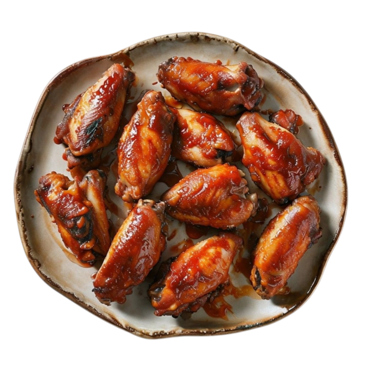 Alitas de pollo crujientes con salsa barbacoa en Kokcha Barcelona