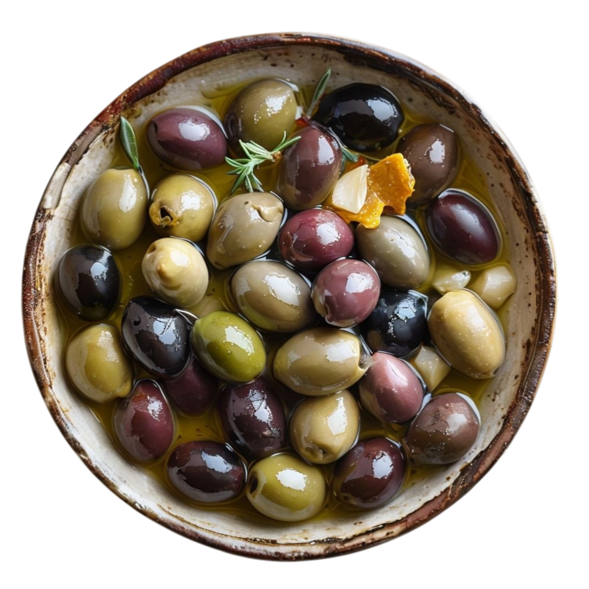 Olivas frescas servidas en Kokcha restaurante cerca de la Sagrada Familia