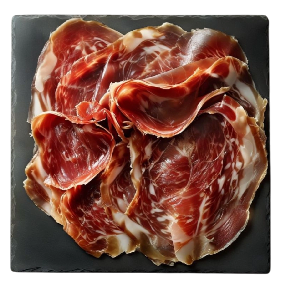 Tabla de jamón ibérico seleccionado en Kokcha restaurante Barcelona