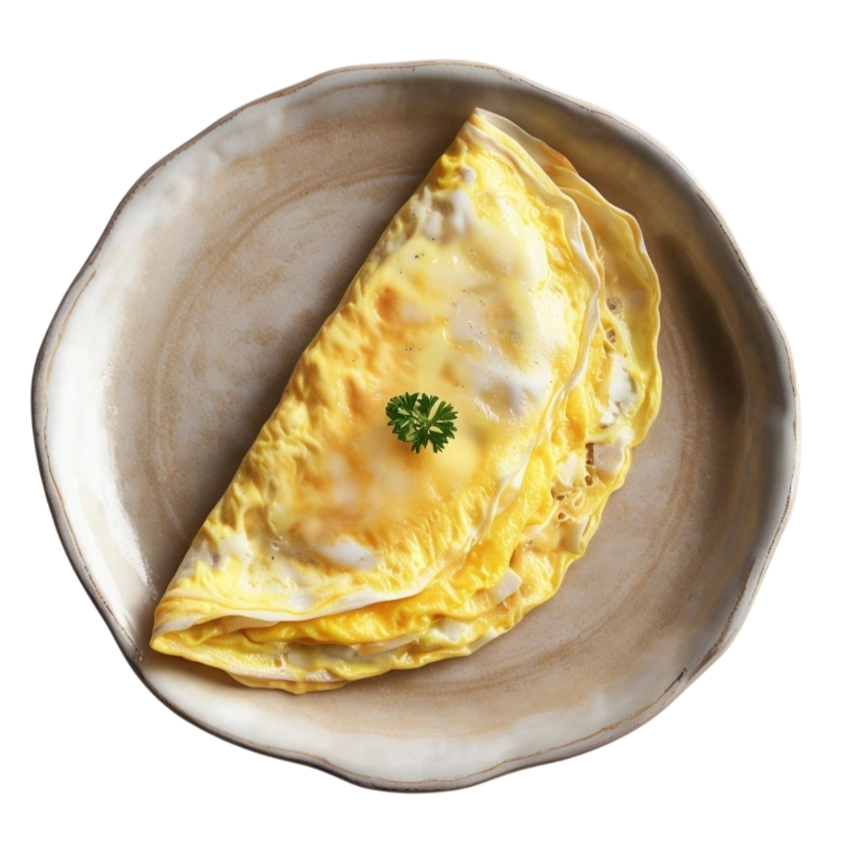 Tortilla francesa esponjosa servida en Kokcha restaurante junto a la Sagrada Familia