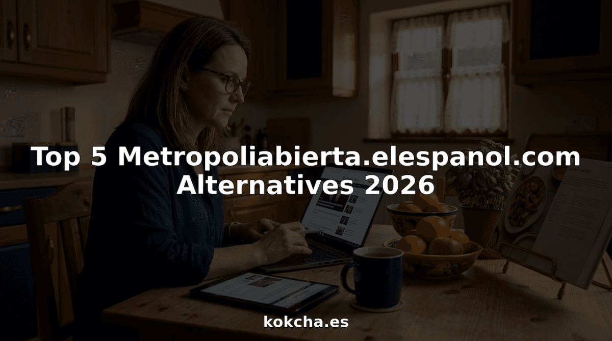 Woman comparing news sites at living room table